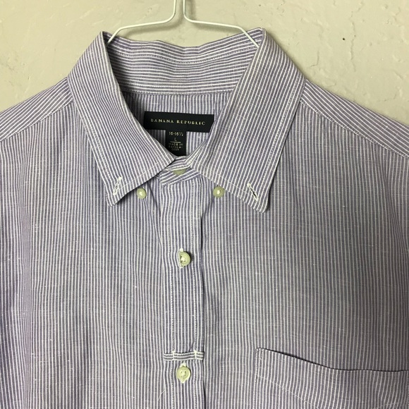 Banana Republic Striped Button Down Shirt - Picture 2 of 4